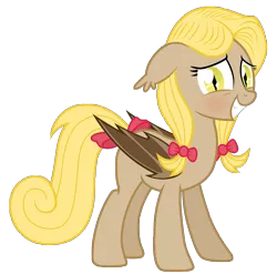 Size: 5000x4948 | Tagged: safe, artist:vito, banned from derpibooru, deleted from derpibooru, derpibooru import, oc, oc:edelweiss, unofficial characters only, bat pony, pony, absurd resolution, blushing, bow, pigtails, simple background, solo, transparent background, vector