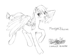 Size: 700x525 | Tagged: safe, artist:meto30, banned from derpibooru, deleted from derpibooru, derpibooru import, oc, unofficial characters only, pegasus, pony, female, mare, sketch, solo, traditional art