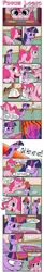 Size: 800x4911 | Tagged: safe, artist:acesential, banned from derpibooru, deleted from derpibooru, derpibooru import, pinkie pie, twilight sparkle, twilight sparkle (alicorn), alicorn, pony, baking, comic, female, mare, misspelling, oven mitt, oven mitts, pinkie logic