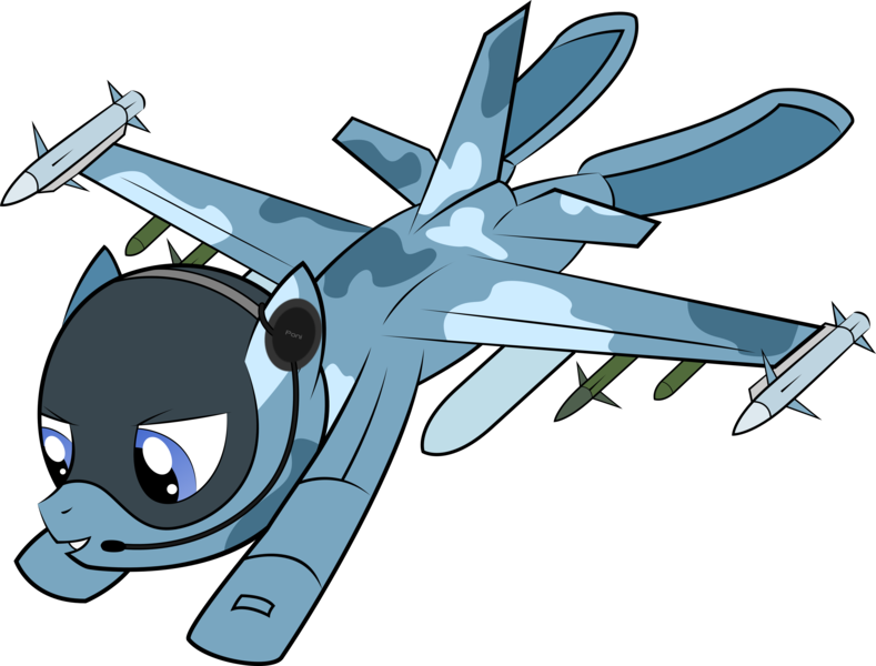 Size: 6151x4677 | Tagged: safe, artist:jh, artist:plone, banned from derpibooru, deleted from derpibooru, derpibooru import, original species, plane pony, pony, absurd resolution, bomb, f-16, jet, jet fighter, missile, plane, simple background, solo, transparent background, vector, weapon