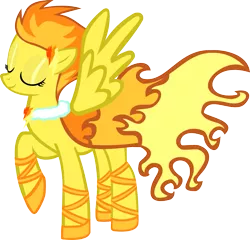 Size: 1053x1011 | Tagged: safe, artist:atlur, artist:mkbplatinium, banned from derpibooru, deleted from derpibooru, derpibooru import, spitfire, clothes, colored, dress, eyes closed, gala dress, simple background, solo, transparent background, vector