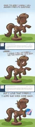 Size: 769x2778 | Tagged: safe, artist:southparktaoist, banned from derpibooru, deleted from derpibooru, derpibooru import, firefly, ponified, chocolate pony, food pony, original species, pony, ask, chocolate, comic, food, g1, thefyrefly, tumblr