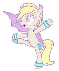 Size: 3721x4500 | Tagged: safe, artist:vito, banned from derpibooru, deleted from derpibooru, derpibooru import, oc, oc:pom pom, unofficial characters only, bat pony, pony, flexible, solo