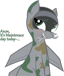 Size: 4994x5934 | Tagged: safe, artist:jh, artist:plone, banned from derpibooru, deleted from derpibooru, derpibooru import, oc, oc:anon, oc:skybreaker, unofficial characters only, original species, plane pony, pony, absurd resolution, mig-25, plane, wrench