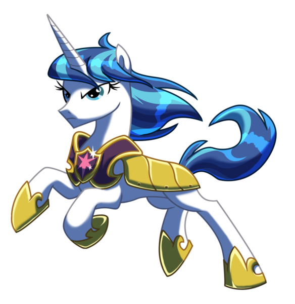 Size: 900x925 | Tagged: safe, artist:lopoddity, banned from derpibooru, deleted from derpibooru, derpibooru import, shining armor, pony, unicorn, armor, female, gleaming shield, mare, rule 63, simple background, solo, transparent background