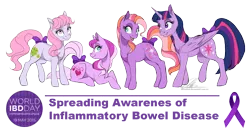 Size: 1280x666 | Tagged: safe, artist:dvixie, banned from derpibooru, deleted from derpibooru, derpibooru import, sweetberry, twilight sparkle, twilight sparkle (alicorn), twinkle twirl, alicorn, earth pony, pony, bow, clover, female, four leaf clover, mare, open mouth, simple background, tail bow, transparent background