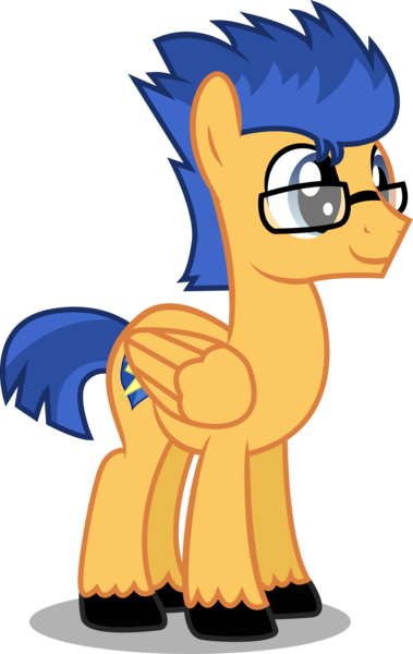 Size: 2113x3345 | Tagged: safe, artist:paulysentry, banned from derpibooru, deleted from derpibooru, derpibooru import, flash sentry, adorkable, backwards cutie mark, cute, diasentres, dork, glasses, simple background, smiling, solo, standing, transparent background, unshorn fetlocks, vector