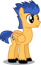 Size: 2113x3345 | Tagged: safe, artist:paulysentry, banned from derpibooru, deleted from derpibooru, derpibooru import, flash sentry, backwards cutie mark, cute, simple background, smiling, solo, standing, transparent background, unshorn fetlocks, vector