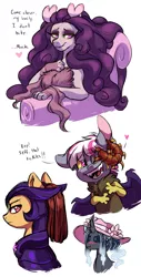 Size: 1024x2015 | Tagged: safe, artist:lopoddity, banned from derpibooru, deleted from derpibooru, derpibooru import, oc, oc:artemis, oc:cupcake, oc:jeff, oc:lovely heart, oc:pandora, unofficial characters only, alicorn, centipede, draconequus, hybrid, pony, pandoraverse, :t, agender, alicorn oc, armor, blushing, bust, draconequus oc, ethereal mane, hat, horn, interspecies offspring, next generation, offspring, parent:cheese sandwich, parent:daedalus ravenwing, parent:discord, parent:pinkie pie, parent:princess cadance, parent:princess luna, parent:twilight sparkle, parents:canon x oc, parents:cheesepie, parents:discodance, parents:discolight, portrait, sketch, unknown sex, wings