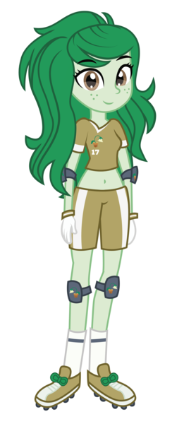 Size: 3022x6934 | Tagged: safe, artist:paulysentry, artist:rj-streak, banned from derpibooru, deleted from derpibooru, derpibooru import, wallflower blush, equestria girls, equestria girls series, forgotten friendship, belly button, clothes, crossover, elbow pads, gloves, knee pads, midriff, shoes, short shirt, soccer shoes, socks, solo, super mario strikers, vector