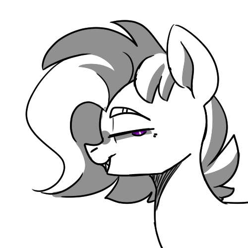 Size: 500x500 | Tagged: safe, artist:taaffeiite, banned from derpibooru, deleted from derpibooru, derpibooru import, oc, oc:cyberia starlight, unofficial characters only, grayscale, monochrome, shading practice, simple background, sketch, white background