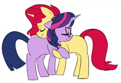 Size: 1178x808 | Tagged: safe, artist:little-tweenframes, banned from derpibooru, deleted from derpibooru, derpibooru import, sci-twi, sunset shimmer, twilight sparkle, ponified, pony, unicorn, series:sciset diary, equestria girls, dancing, equestria girls ponified, eyes closed, female, glasses, lesbian, missing cutie mark, scitwishimmer, shipping, simple background, slow dancing, smiling, sunsetsparkle, white background