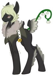 Size: 262x371 | Tagged: safe, artist:ponns, banned from derpibooru, deleted from derpibooru, derpibooru import, oc, unofficial characters only, original species, plant pony, augmented tail, belt, butt wings, clothes, hoof fluff, male, plant, simple background, solo, transparent background, wings