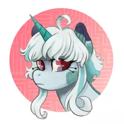 Size: 3000x3000 | Tagged: safe, artist:angstfish, banned from derpibooru, deleted from derpibooru, derpibooru import, oc, cyborg, pony, unicorn, angstfish, auction, commission, your character here