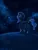 Size: 3543x4724 | Tagged: safe, artist:lin feng, princess luna, alicorn, pony, female, hill, looking up, mare, night, solo, starry night, walking