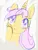 Size: 833x1094 | Tagged: source needed, safe, artist:tiffortat, oc, oc:twill, pony, /mlp/, 4chan, bootleg, bootleg oc, bootleg pony, bootleg twilight, bust, crying, female, head on hoof, hoof on cheek, image, looking at you, mare, png, raised hoof, smiling, solo, tears of joy