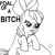 Size: 500x500 | Tagged: source needed, safe, artist:ro obsidian solitaire, ponibooru import, apple bloom, earth pony, pony, angry, bipedal, female, filly, frown, king of the hill, lineart, monochrome, open mouth, parody, simple background, solo, text, vulgar, white background