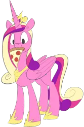Size: 1649x2486 | Tagged: safe, artist:mogg, princess cadance, alicorn, pony, female, food, looking at pizza, mare, meat, peetzer, pepperoni, pepperoni pizza, pizza, simple background, solo, transparent background