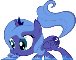 Size: 1263x1000 | Tagged: alicorn, artist:olegsavoskin, cute, female, filly, lunabetes, ponibooru import, princess luna, s1 luna, safe, simple background, solo, transparent background, woona, younger