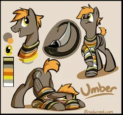 Size: 1218x1133 | Tagged: artist:braeburned, clothes, explicit comments, male, oc, oc:umber, reference sheet, safe, sweater, unofficial characters only