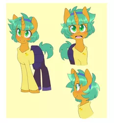 Size: 1280x1373 | Tagged: safe, artist:senseidezzy, deleted from derpibooru, derpibooru import, snails, bird, duck, pony, alternate hairstyle, blushing, clothes, crossdressing, cute, diasnails, glitter shell, headband, hoodie, looking at you, male, open mouth, pantyhose, profile, shellbetes, shoes, skirt, socks, solo, stockings, thigh highs, trap
