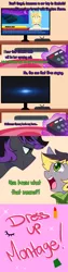 Size: 1280x5120 | Tagged: safe, artist:senseidezzy, deleted from derpibooru, derpibooru import, oc, oc:aero, oc:warden, unofficial characters only, pegasus, pony, unicorn, aero replies, clothes, colt, comic, duo, eyelashes, father and child, father and son, lipstick, living room, male, multiverse, news, news report, news reporter, offspring, parent:derpy hooves, parent:oc:warden, parents:canon x oc, parents:warderp, remote, remote control, scarf, skirt, television, tumblr