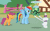 Size: 412x256 | Tagged: safe, screencap, opalescence, rainbow dash, scootaloo, tank, pegasus, pony, just for sidekicks, animated, gif, smiling, spinning, you spin me right round
