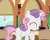 Size: 423x338 | Tagged: animated, cute, excited, eyes closed, gif, happy, just for sidekicks, prancing, safe, screencap, solo, sweetie belle, train