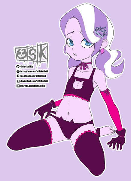 Size: 1144x1575 | Tagged: suggestive, artist:oldskullkid, banned from derpibooru, diamond tiara, human, equestria girls, child, clothes, lingerie, lolicon, underage, underwear, young