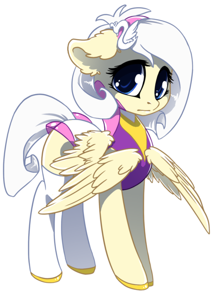 Size: 1395x1896 | Tagged: safe, artist:arctic-fox, oc, oc:yellowbelly, unofficial characters only, pegasus, pony, antagonist, big eyes, clothes, looking at you, socks, solo, supervillain, the sinister six