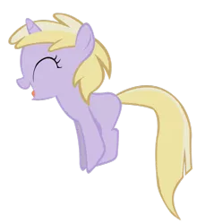 Size: 839x952 | Tagged: safe, artist:blowingbomb, ponibooru import, dinky hooves, pony, unicorn, eyes closed, female, filly, jumping, simple background, solo, transparent background, vector