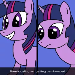 Size: 4000x4000 | Tagged: artist:anonymous, bamboozled, drawthread, happy, sad, safe, twilight sparkle