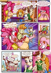 Size: 1860x2622 | Tagged: suggestive, artist:anibaruthecat, derpibooru import, pinkie pie, pound cake, pumpkin cake, anthro, earth pony, pegasus, unguligrade anthro, unicorn, comic:incest-d-licious, blood, blushing, bow, breasts, brother and sister, bruised, busty pinkie pie, cake twins, cakecest, caketwincest, chair, comic, cup, drink, female, hair bow, hug, image, imminent bath, imminent incest, incest, knocked out, lewd, lusty, male, nosebleed, older, older pound cake, older pumpkin cake, pedophile, pervert, png, propositioning, protective little sister, punch, shipping, siblings, speech bubble, stare, straight, sugarcube corner, surprised, table, tooth, twincest, twins, vein