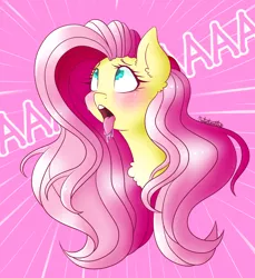 Size: 1878x2054 | Tagged: suggestive, artist:nate-doodles, fluttershy, pegasus, pony, ahegao, blushing, chest fluff, drool, eyes rolling back, female, mare, moaning, open mouth, solo, tongue out