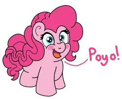 Size: 1243x1008 | Tagged: safe, artist:pony-thunder, derpibooru import, pinkie pie, chibi, chibi pony, cute, diapinkes, image, kirby, png, poyo, simple background, solo, transparent background