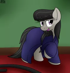 Size: 1503x1584 | Tagged: safe, artist:the-furry-railfan, derpibooru import, octavia melody, earth pony, bathrobe, clothes, hose, image, indoors, png, robe, this will end in balloons