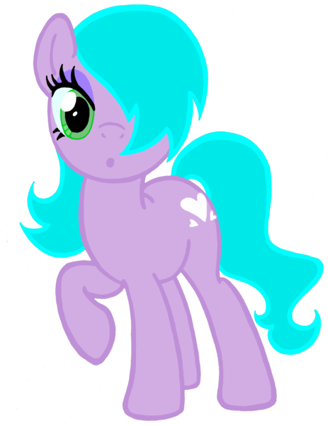 Size: 1539x1994 | Tagged: safe, artist:telasra, derpibooru import, oc, earth pony, pony, unicorn, earth pony oc, female, hair over one eye, image, mare, png, raised hoof, simple background, smiling, solo, transparent background