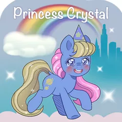 Size: 1920x1920 | Tagged: safe, artist:pierogarts, derpibooru import, princess crystal, pony, g2, image, jpeg, princess, solo