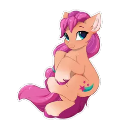 Size: 830x832 | Tagged: safe, artist:d.w.h.cn, derpibooru import, sunny starscout, earth pony, pony, cheek fluff, chest fluff, ear fluff, female, g5, image, looking at you, mare, png, simple background, smiling, smiling at you, solo, transparent background