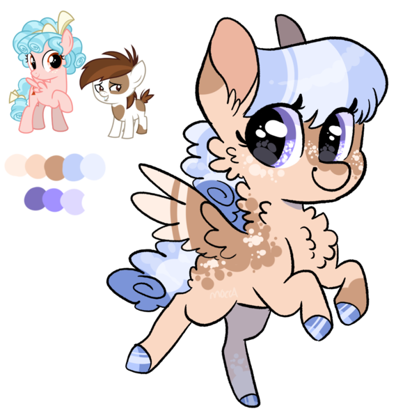 Size: 1435x1514 | Tagged: safe, artist:moccabliss, derpibooru import, cozy glow, pipsqueak, oc, pegasus, pony, chest fluff, cozysqueak, female, filly, image, offspring, parent:cozy glow, parent:pipsqueak, parents:cozysqueak, parents:pipglow, png, simple background, transparent background