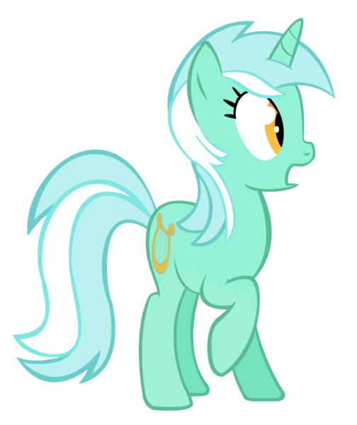 Size: 907x1080 | Tagged: safe, artist:iamthegreatlyra, derpibooru import, lyra heartstrings, pony, unicorn, female, image, open mouth, png, simple background, surprised, vector