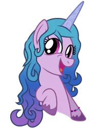 Size: 500x625 | Tagged: safe, artist:dashyoshi, derpibooru import, izzy moonbow, unicorn, .svg available, cute, g5, image, inkscape, looking at you, open mouth, png, smiling, solo, vector