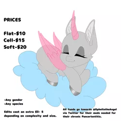 Size: 2500x2500 | Tagged: safe, artist:melodytheartpony, derpibooru import, oc, any gender, any race, any species, cloud, commission, cute, fundraiser, image, png, sleeping, sleepy, sleepy pony, your character here