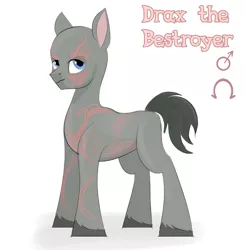 Size: 1569x1600 | Tagged: safe, artist:shamone, derpibooru import, ponified, earth pony, pony, drax the destroyer, g5, gotg, guardians of the galaxy, image, jpeg, male, marvel, reference, stallion