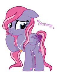 Size: 1280x1674 | Tagged: safe, artist:hate-love12, derpibooru import, starsong, pony, g3, g3 to g4, generation leap, image, png, simple background, solo, transparent background