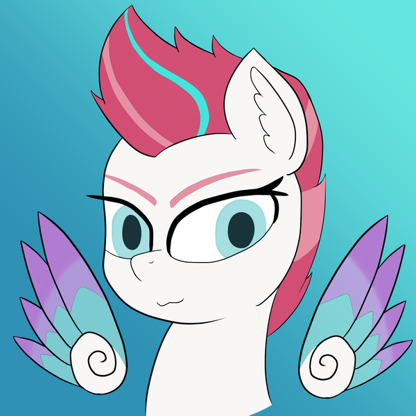 Size: 2000x2000 | Tagged: safe, artist:laurelcrown, derpibooru import, zipp storm, pegasus, pony, spoiler:g5, bust, colored, flat colors, g5, image, png, portrait, solo