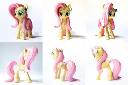 Size: 2604x1728 | Tagged: safe, artist:lou, derpibooru import, fluttershy, figurine, frankenstein's monster, halloween, holiday, image, irl, photo, png, resin