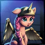 Size: 1024x1024 | Tagged: safe, artist:adagiostring, derpibooru import, sunny starscout, alicorn, earth pony, pony, my little pony: a new generation, artificial wings, augmented, confused, cute, g5, image, mecha, mechanical wing, movie, my little pony, png, scene interpretation, wings