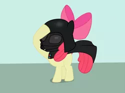 Size: 1453x1080 | Tagged: safe, artist:birdco, derpibooru import, apple bloom, earth pony, pony, darth vader, female, filly, image, jpeg, solo, star wars