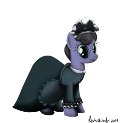 Size: 1269x1300 | Tagged: safe, artist:avastindy, derpibooru import, pony, 2014, clothes, disneyland, dress, female, image, png, the haunted mansion, vector